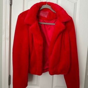 blank nyc faux fur jacket